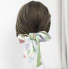 Tulip Narrow Scarf Hair Tie Tulip - Green - One Size