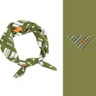 Color Block Gingham Neckerchief / Scarf As Shown In Figure - One Size
