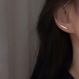 Curve Sterling Silver Earring
