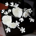 Rose Headpiece White - One Size