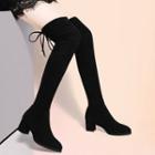 Block-heel Over-the-knee Boots (various Designs)