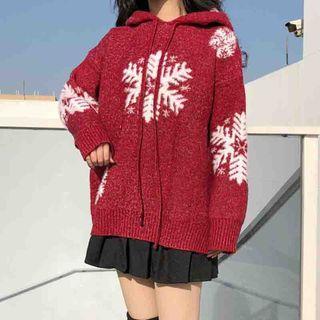 Snowflake Hooded Sweater
