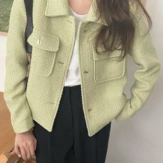 Front-pocket Button-up Jacket