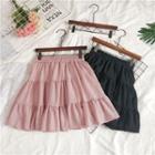 Tiered A-line Chiffon Skirt