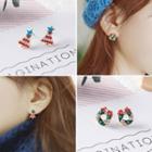 Snowflake Bell Stud Earring As Shown In Figure - One Size
