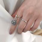 925 Sterling Silver Coin Ring / Open Ring