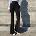High-waist Flared Dress Pants