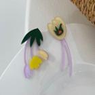 Tulip Acrylic Asymmetrical Earring