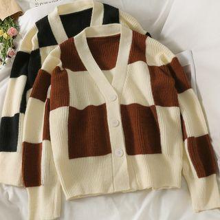 Plaid Loose Cardigan