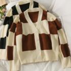 Plaid Loose Cardigan