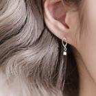 Geometric Drop Earring 1 Pair - Silver - One Size