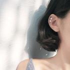 Sterling Silver Single Beaded Ear Cuff