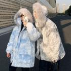 Couple Matching Tie Dye Padded Parka