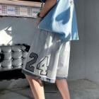 Numbering Wide Leg Shorts