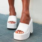 Wedge-heel Plain Sandlas