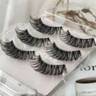 Set Of 3: False Eyelashes (df25) Black - One Size