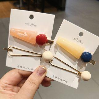 Set: Acrylic Bead Hair Clip