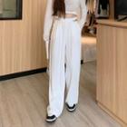 Cutout Wide-leg Dress Pants