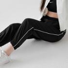 [actirable] Contrast-trim Jogger Pants