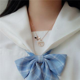 Rhinestone Bee Necklace 1 Pc - Gold - One Size