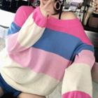 Color Block Sweater Stripe - Multicolour - One Size