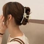 Floral Hair Claw Gold - One Size