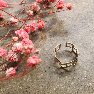 Cutout Open Ring Gold - One Size