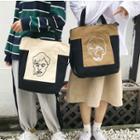 Canvas Two Tone Tote Bag