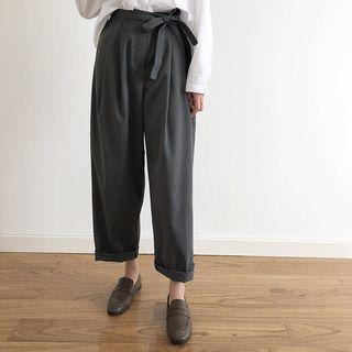 Tie-waist Harem Pants