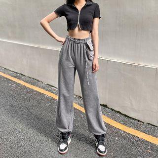 Set: Sweatpants + Chain Belt