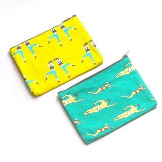 Printed Zip Cosmetic Bag / Coin Purse