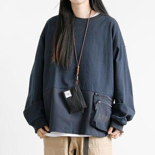 Pocket Detail Oversized Sweatshirt
