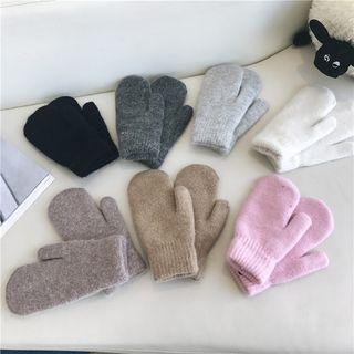 Plain Knit Mittens