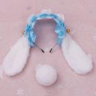 Set: Rabbit Ear Headband + Pom Pom Clip