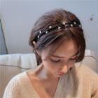 Star Layered Face Wash Headband Black - One Size