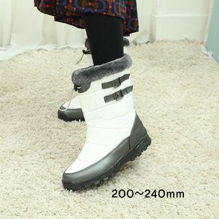 Faux Fur-lined Padded Boots