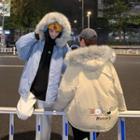Couple Matching Car Print Hooded Zip-up Jacket