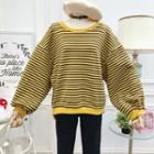 Loose-fit Striped Knit Pullover