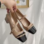Cap-toe Mary Jane Shoes