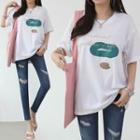 Graphic Letter Print T-shirt