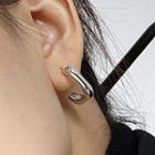 Sterling Silver Geometric Stud Earring