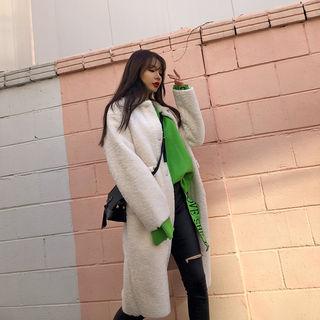 Flap-pocket Sherpa-fleece Coat