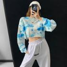 Tie-dyed Loose-fit Crop Top