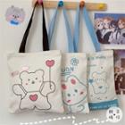 Cartoon Print Tote Bag / Bag Charm / Set (various Designs)