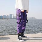 Cropped Buckled Cargo Pants
