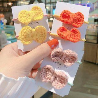 Yarn Bow Hair Tie