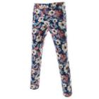 Floral Slim-fit Pants