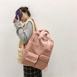 Pocket Nylon Backpack