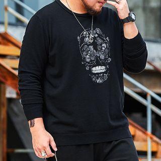 Skull Embroidery Sweater