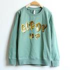 Long Sleeves Lettering Pullover